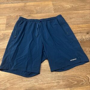 Patagonia Multi Trails Shorts Blue Lightweight Running Hiking Athletic Men’s L